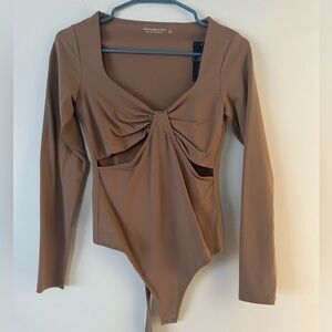 Abercrombie soft A&F cutout bodysuit